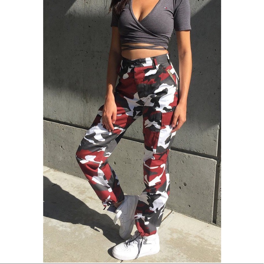 rothco | trendy red camo cargo pants